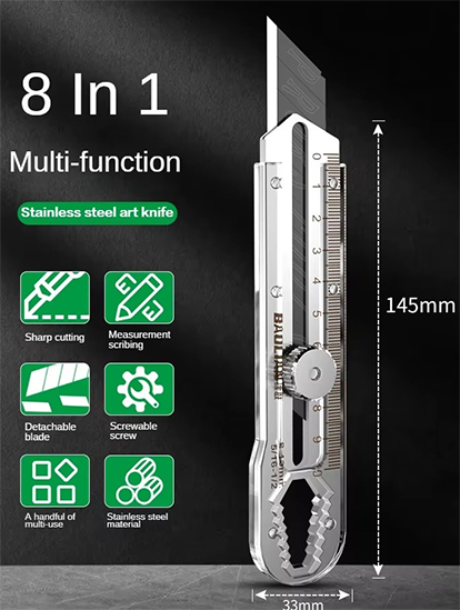 Box Cutter Stainless Steel Heavy Duty